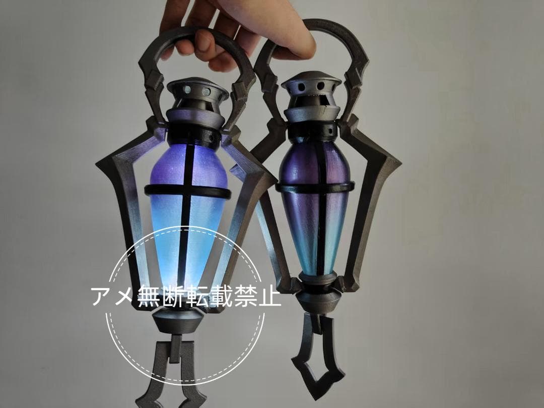 「セール」原神 フリンズコスプレ道具ランタン3Dプリント製LED内蔵ハンドメイド