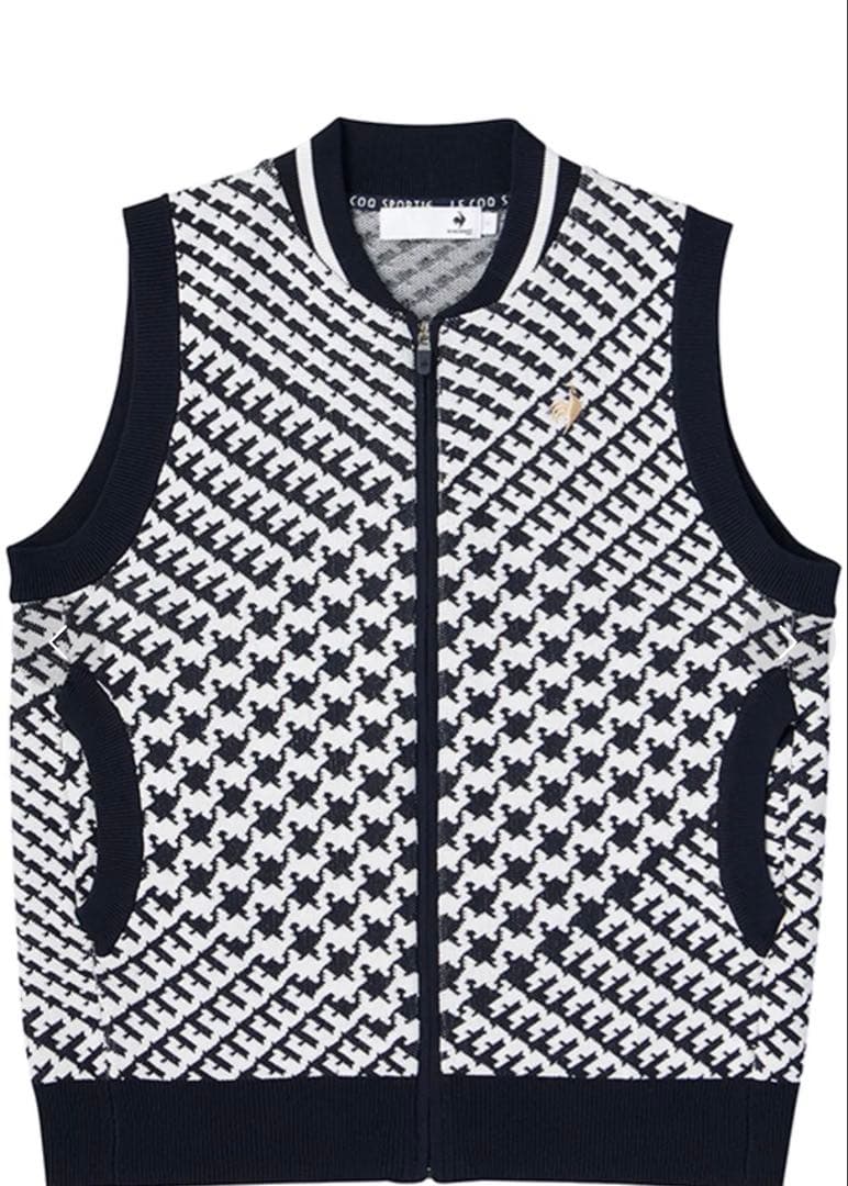 le coq sportif GOLF フルジップニットベスト M
