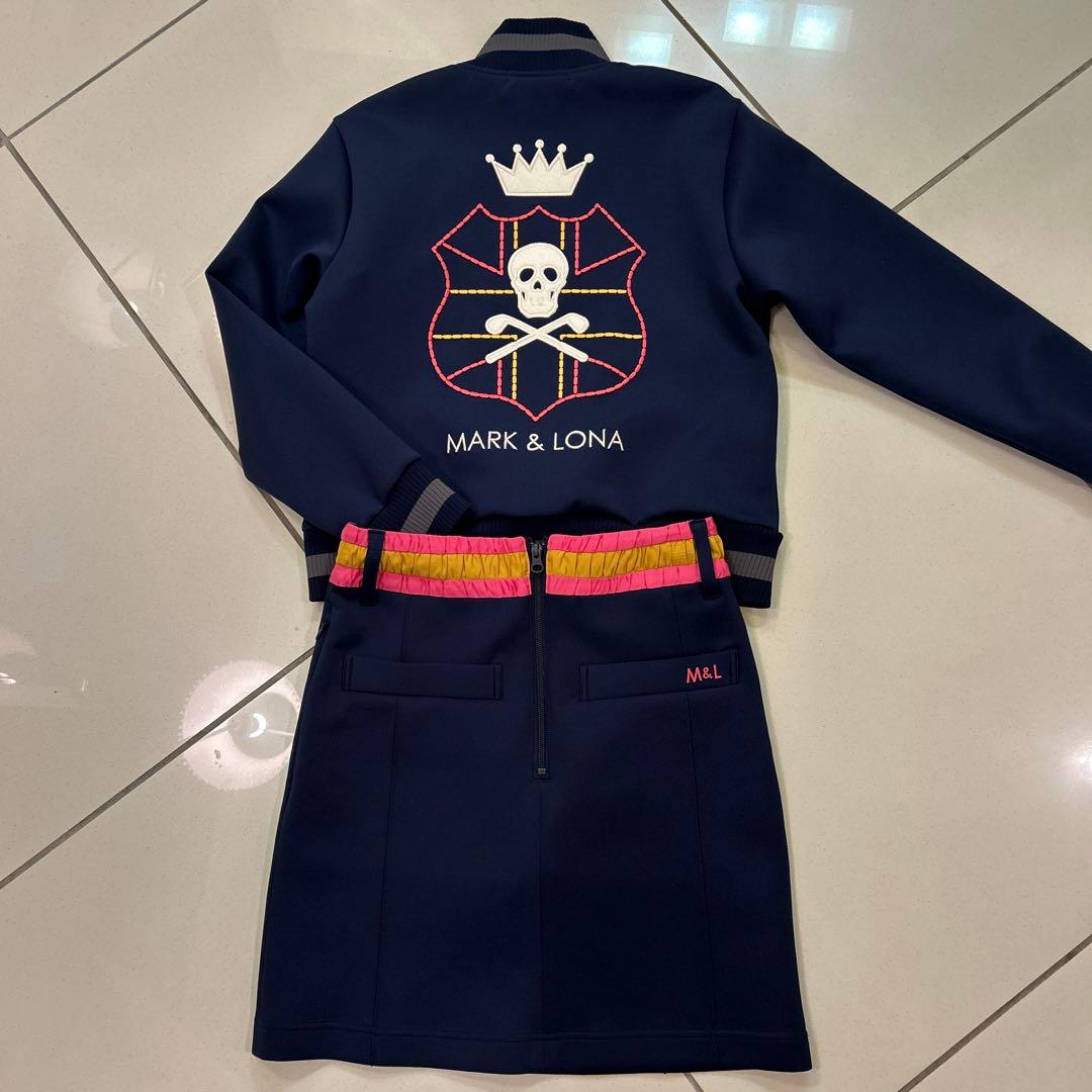 MARK & LONA スカル刺繍ジャケット、スカートセット