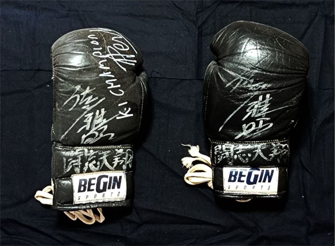佐竹雅昭 実使用グローブ ピーターアーツ サイン入り K1 MMA RIZIN