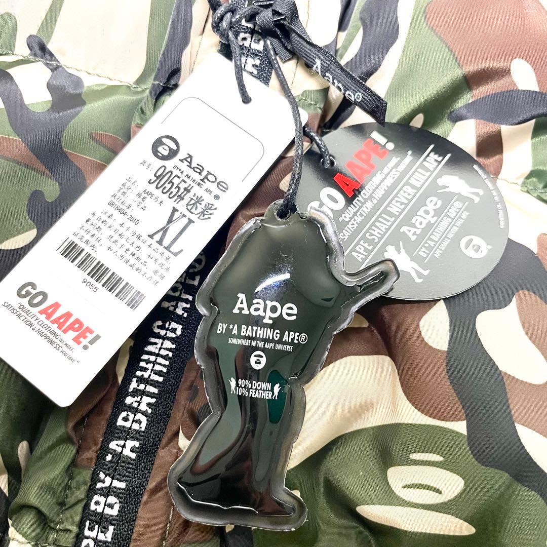 【タグ付き】A BATHING APE 迷彩 カモフラージュ ダウンベスト XL