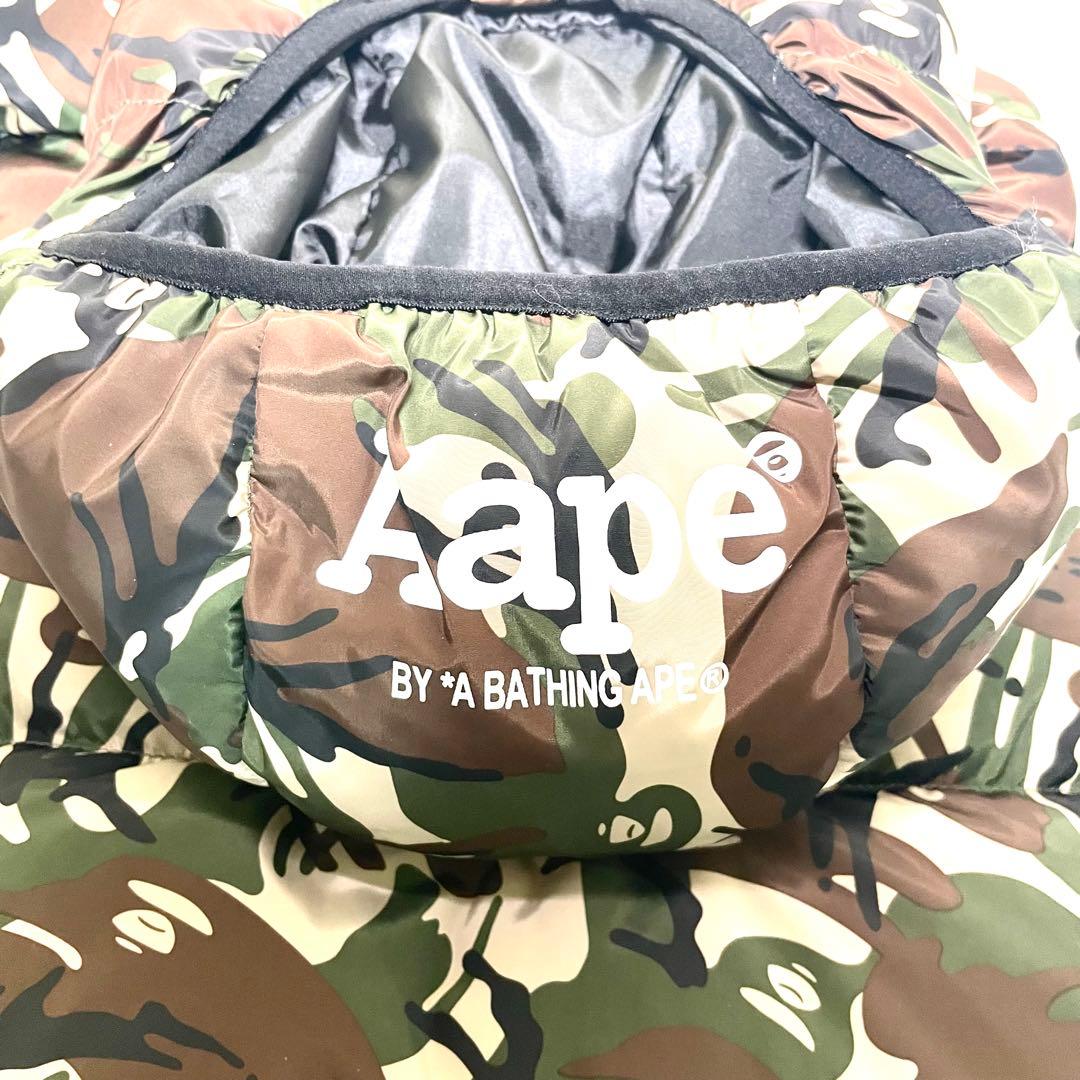 【タグ付き】A BATHING APE 迷彩 カモフラージュ ダウンベスト XL