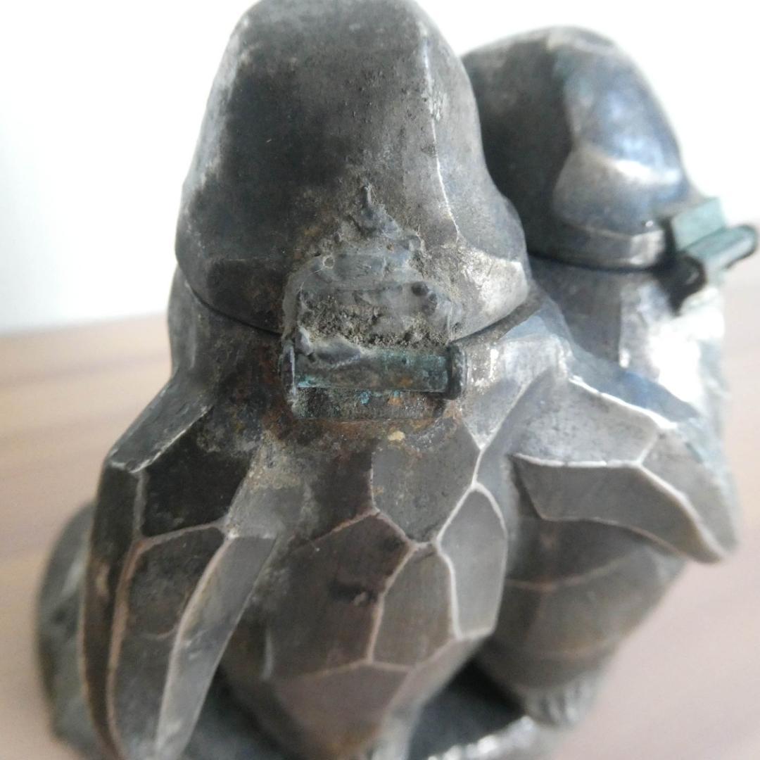 インク壺　ビンテージ／骨董品　金属製（ピューター？）　日本製
