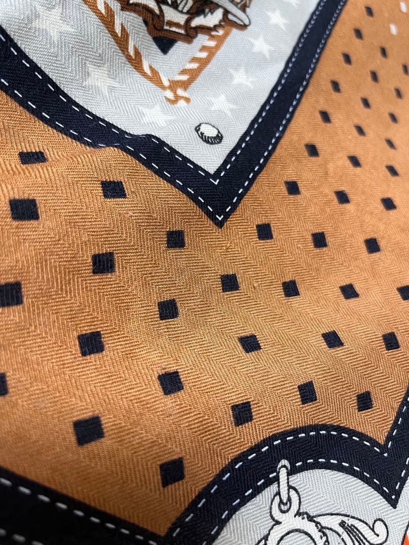 hermes/エルメス カレ140 バンダナ キャメル 大草直子