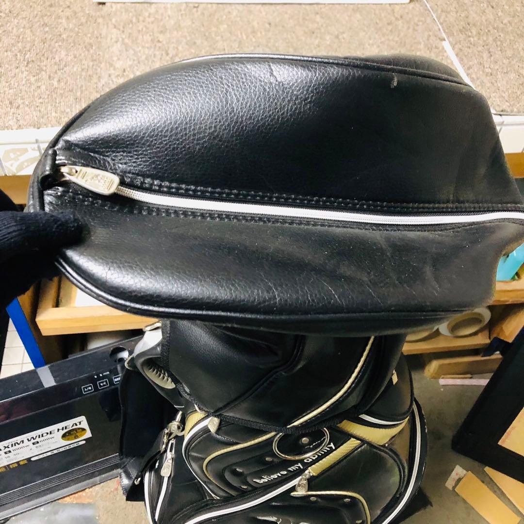 I74アダバット キャディバッグ ゴルフバック メンズキャディバッグ 黒