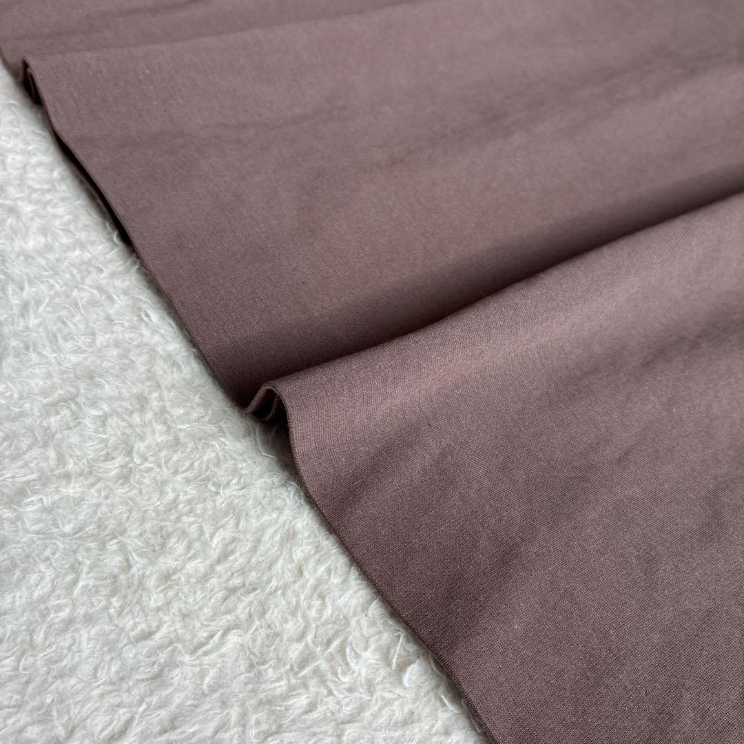 美品 北欧、暮らしの道具店 ポンチ素材のワンピース ロングワンピース モカ