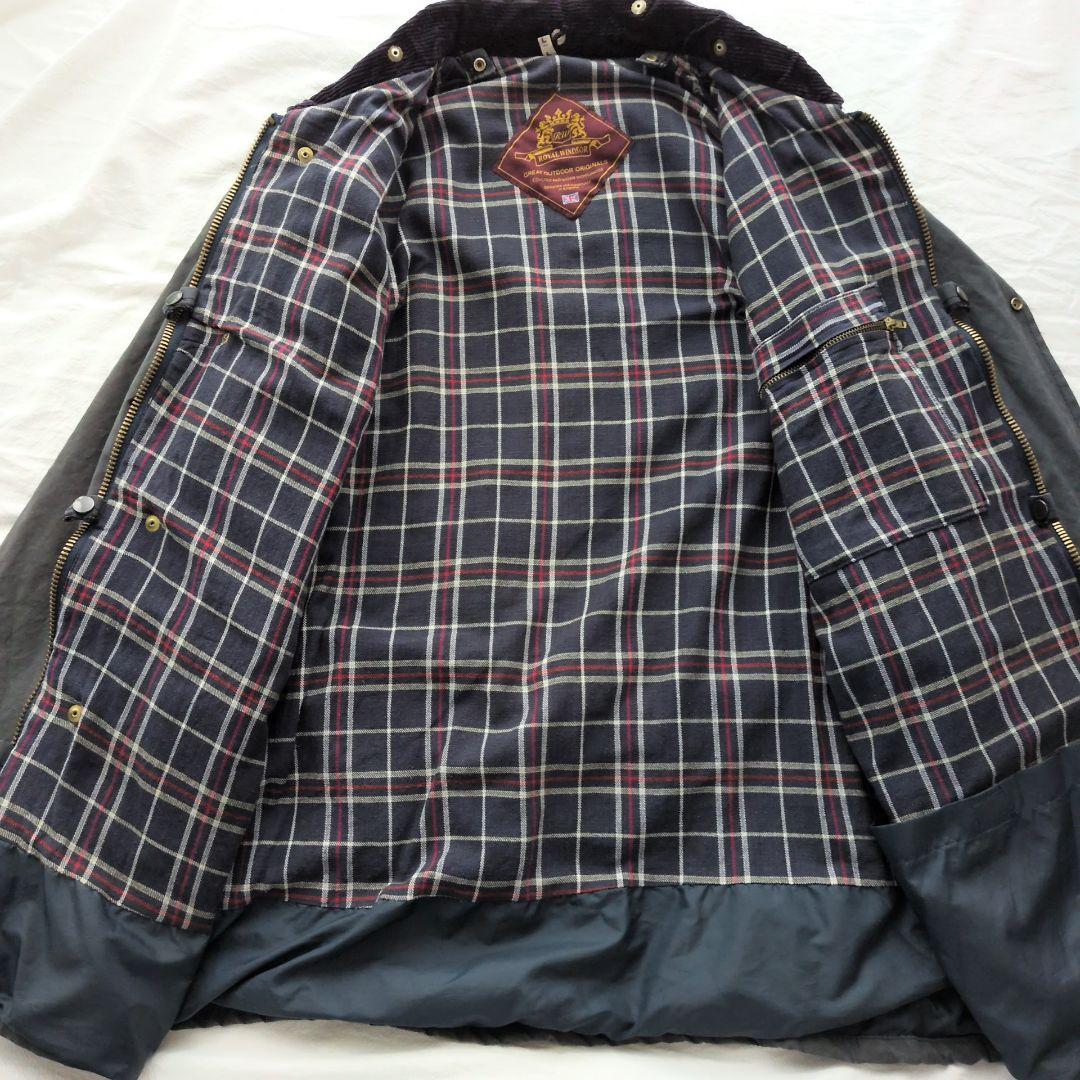 90s 英国製  WINDSOR オイルドジャケット L 雰囲気抜群
