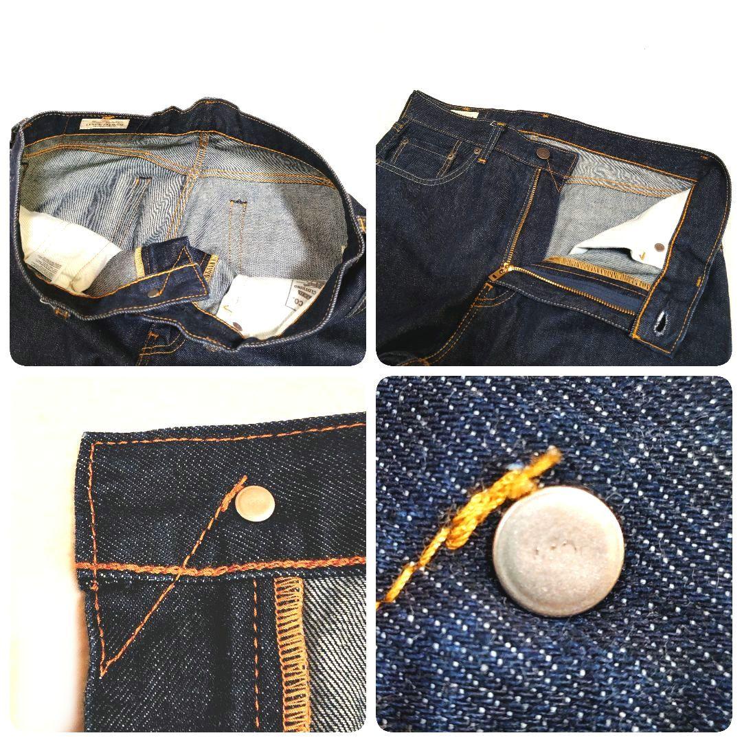 Levi’s 505 プレミアム 濃紺 W32L32 ビッグE 赤耳 Vステッチ