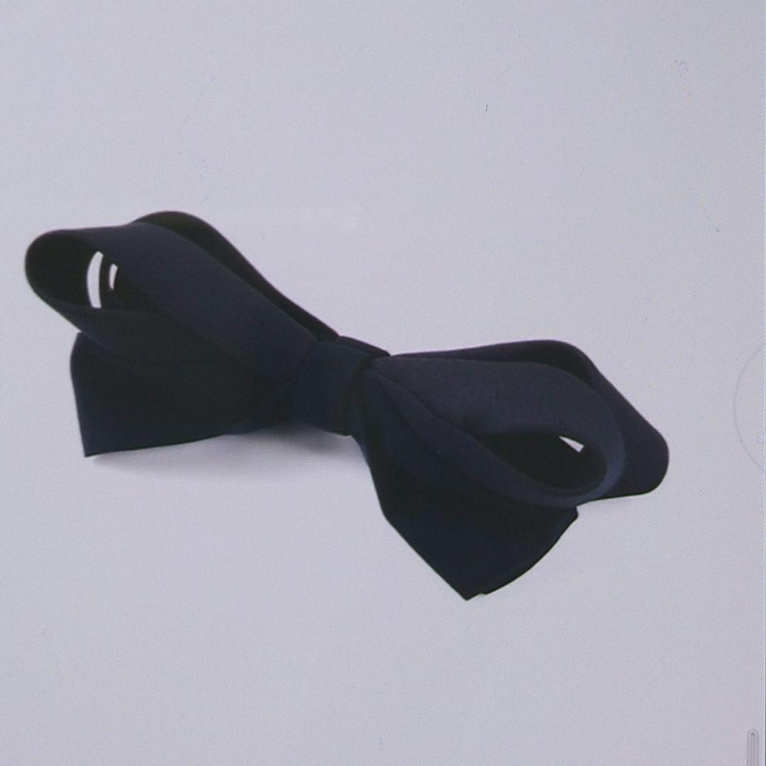【新品】コンプレックスビズ♥バナナクリップ　プレーンリボン✧ネイビー