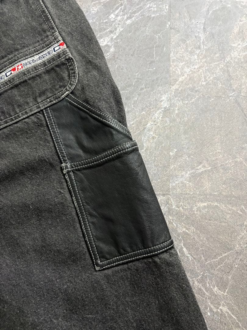 パンツ 90s Vintage black baggy painter denim