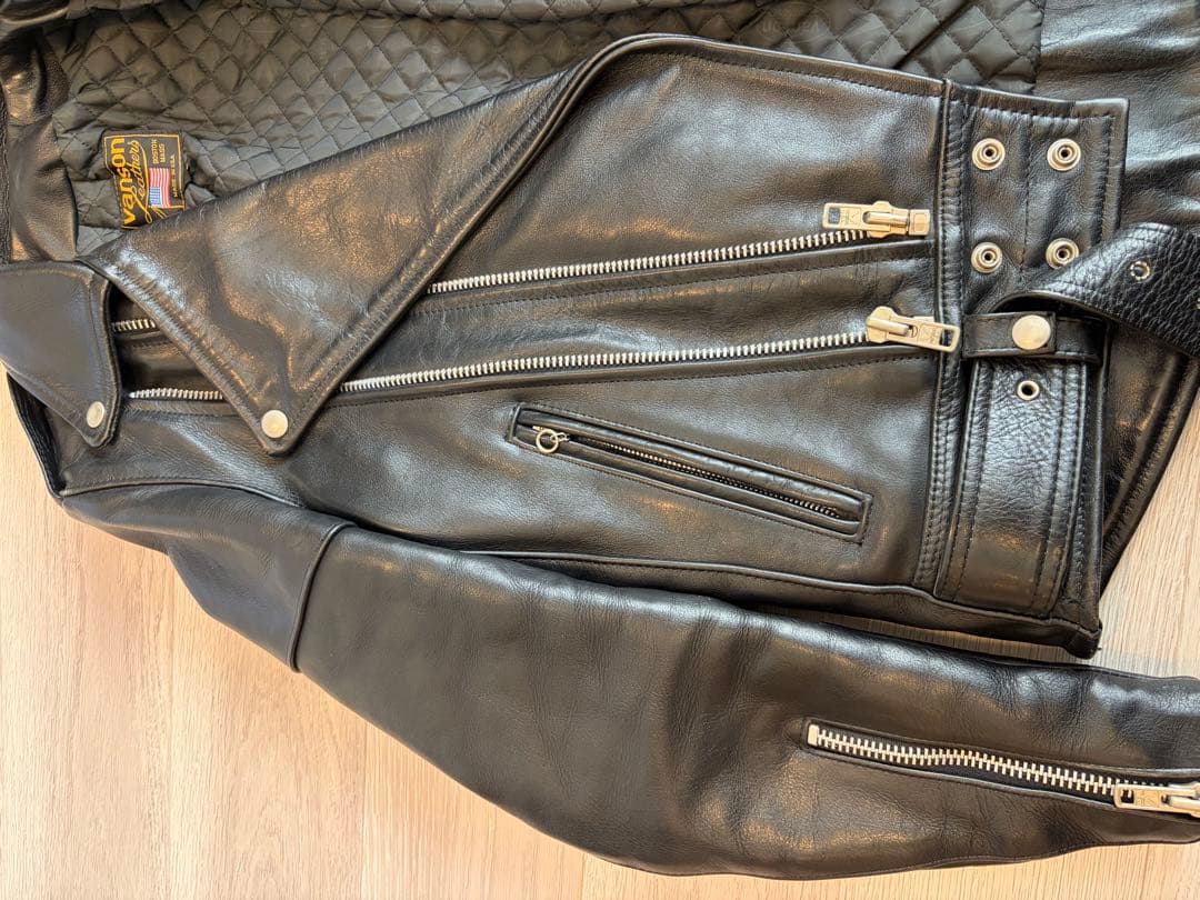 VANSON バンソン ダブルライダース レザージャケット USA製 サイズ34