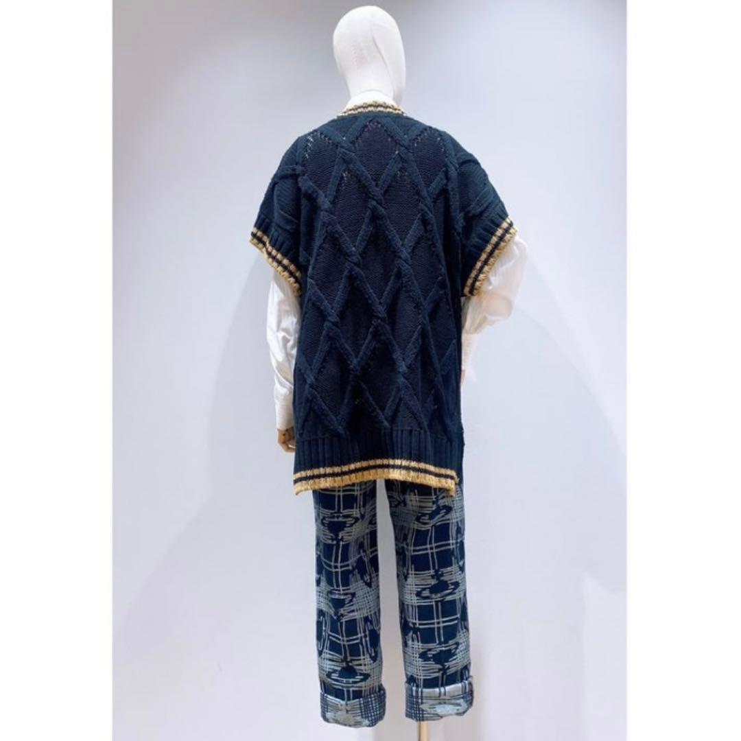 ✨美品✨Vivienne Westwood ケーブルニットベスト オーバーサイズ