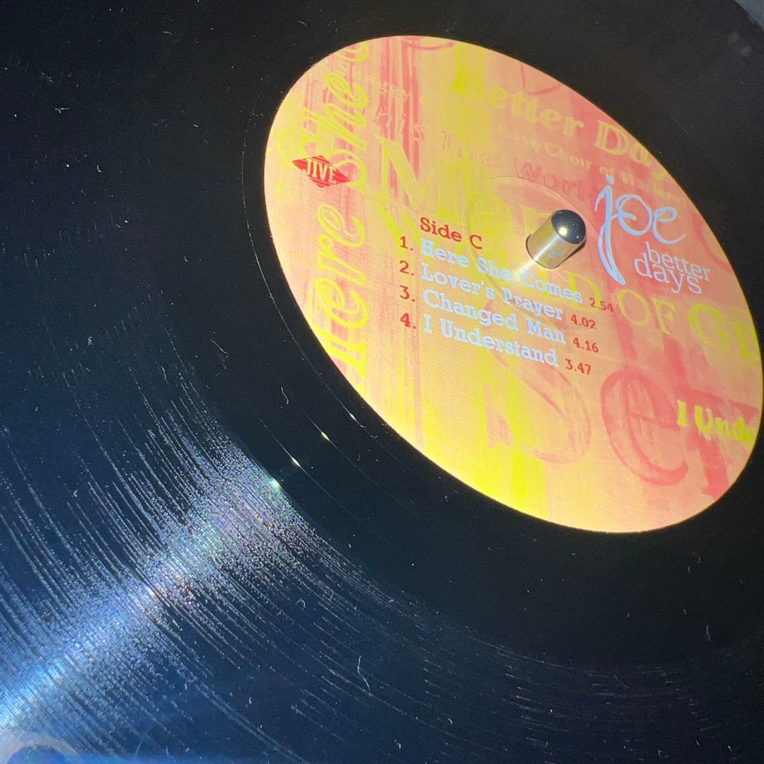 Joe Better Days EU org 2LP レコード