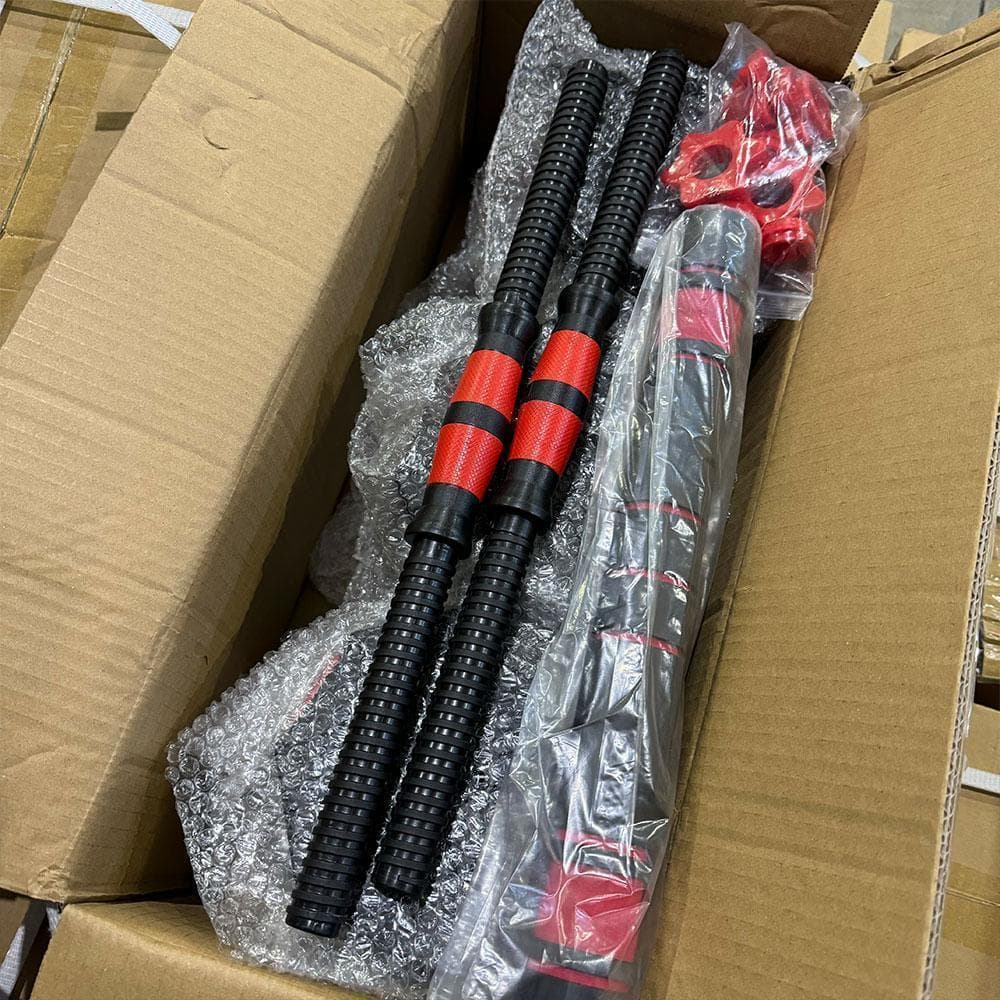 ダンベル 15kg 2個セットバーベルも可能 計30kg 可変式 K10