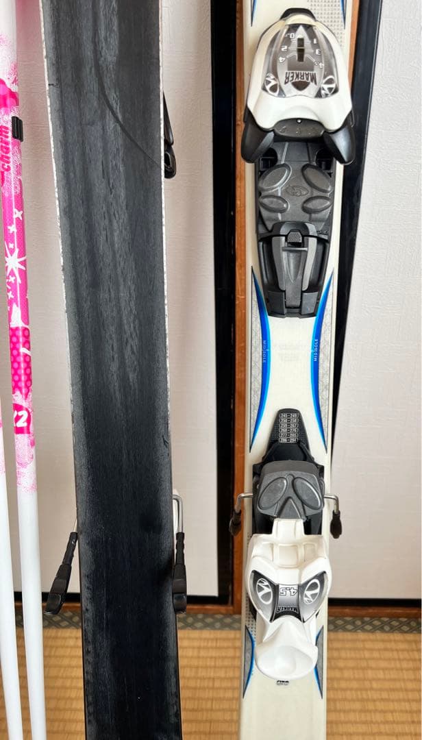 子供　スキー　ブーツ　ポール　セット