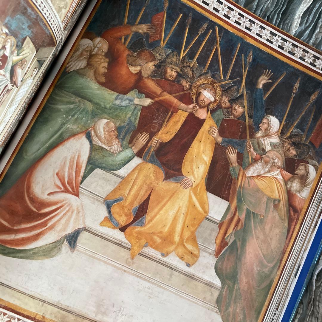 英語大型画集　イタリアのフレスコ画-ジョットの時代 1280-1400
