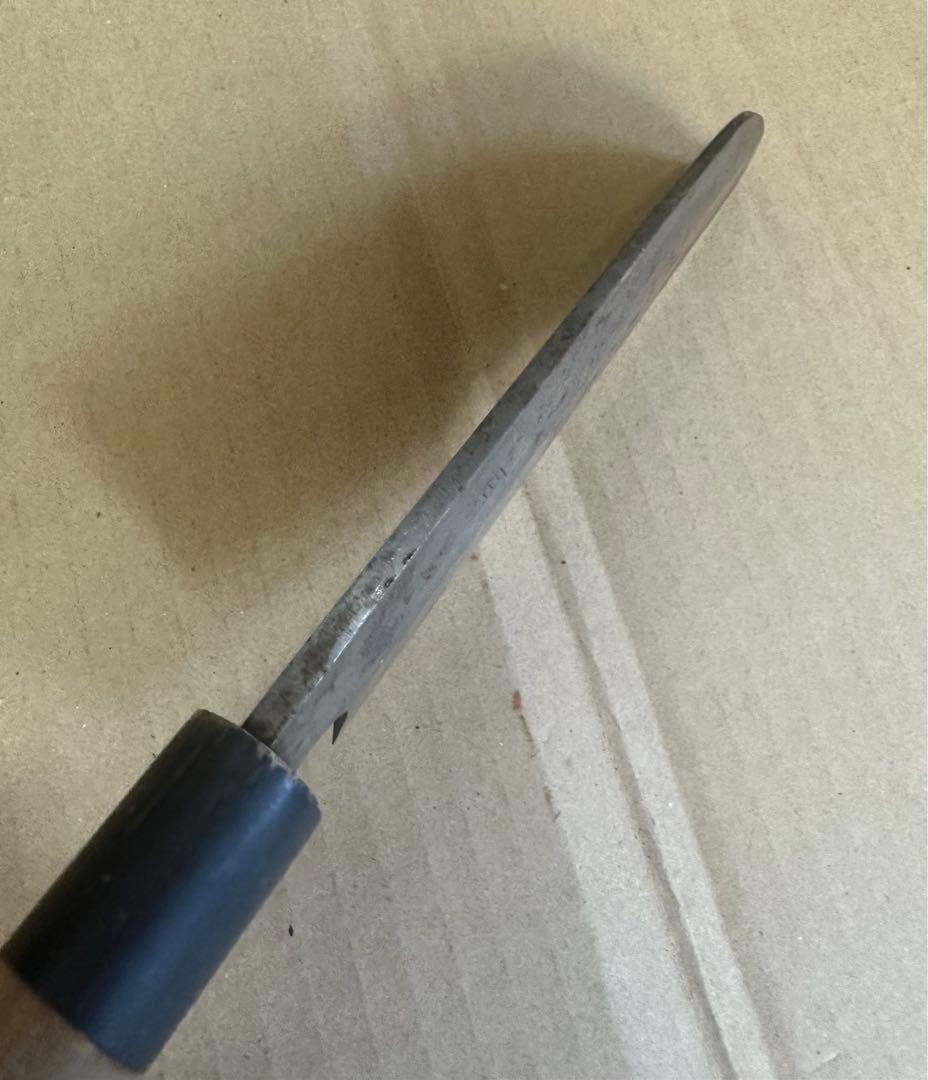 有次　鎌型薄刃包丁 包丁 出刃包丁 全長32cm　E07