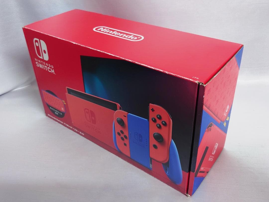 Nintendo Switch 一式 マリオレッド×ブルー モデル 箱付き