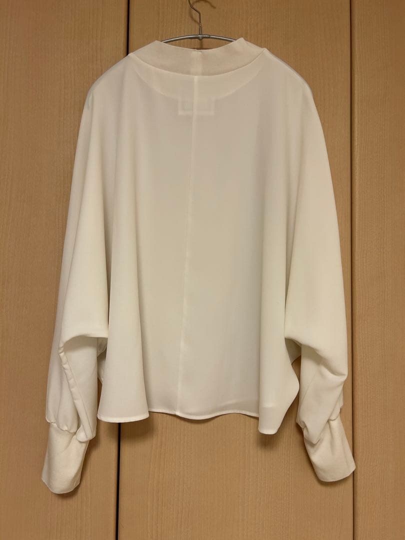 ビアズリー ニットコンビドルマンブラウス ホワイト beardsley