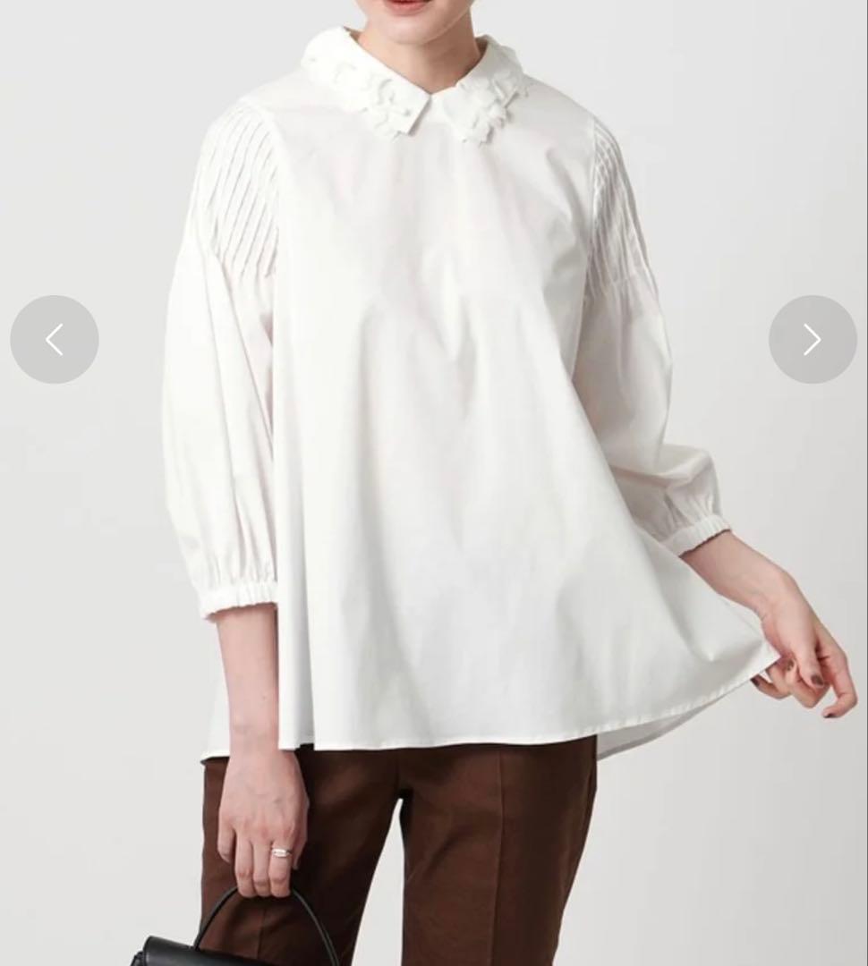 未使用タグ付✨UNITED ARROWS 2WAYカラーブラウス ウォッシャブル