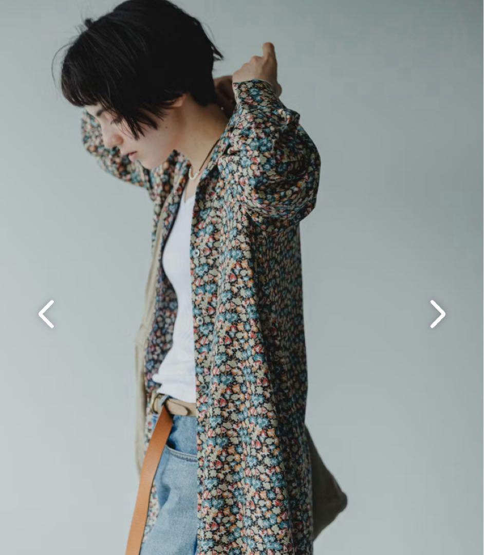 「北欧、暮らしの道具店」リバティプリントのティアードワンピース/M