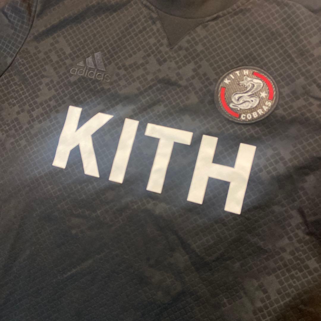 KITH adidas サッカーシャツ 黒
