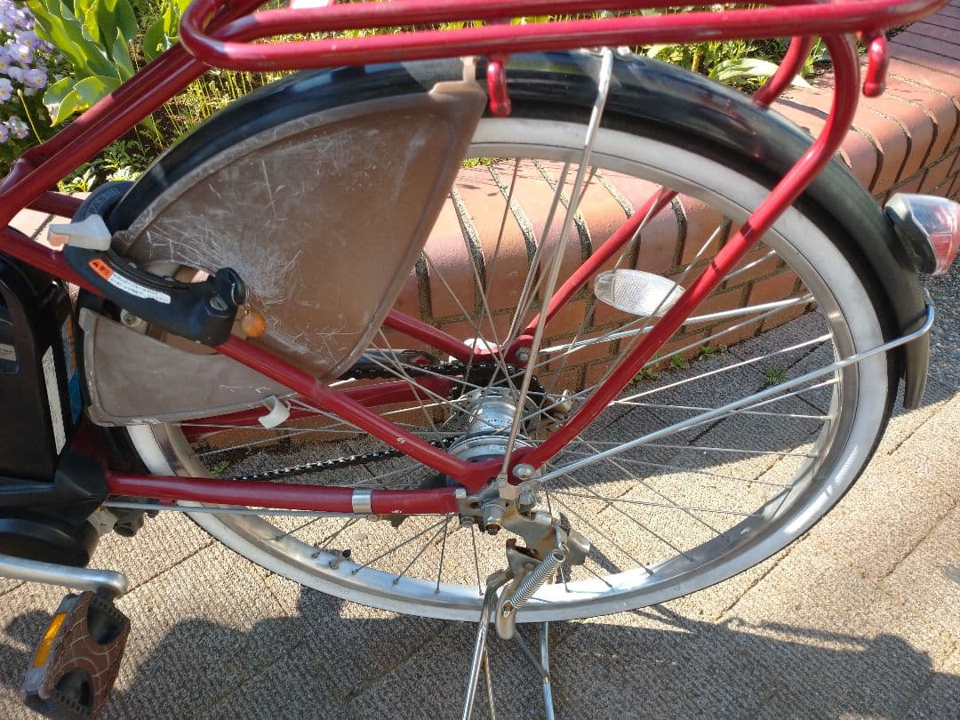 【横浜市引取希望】中古　ヤマハ電動自転車　前後子乗せ