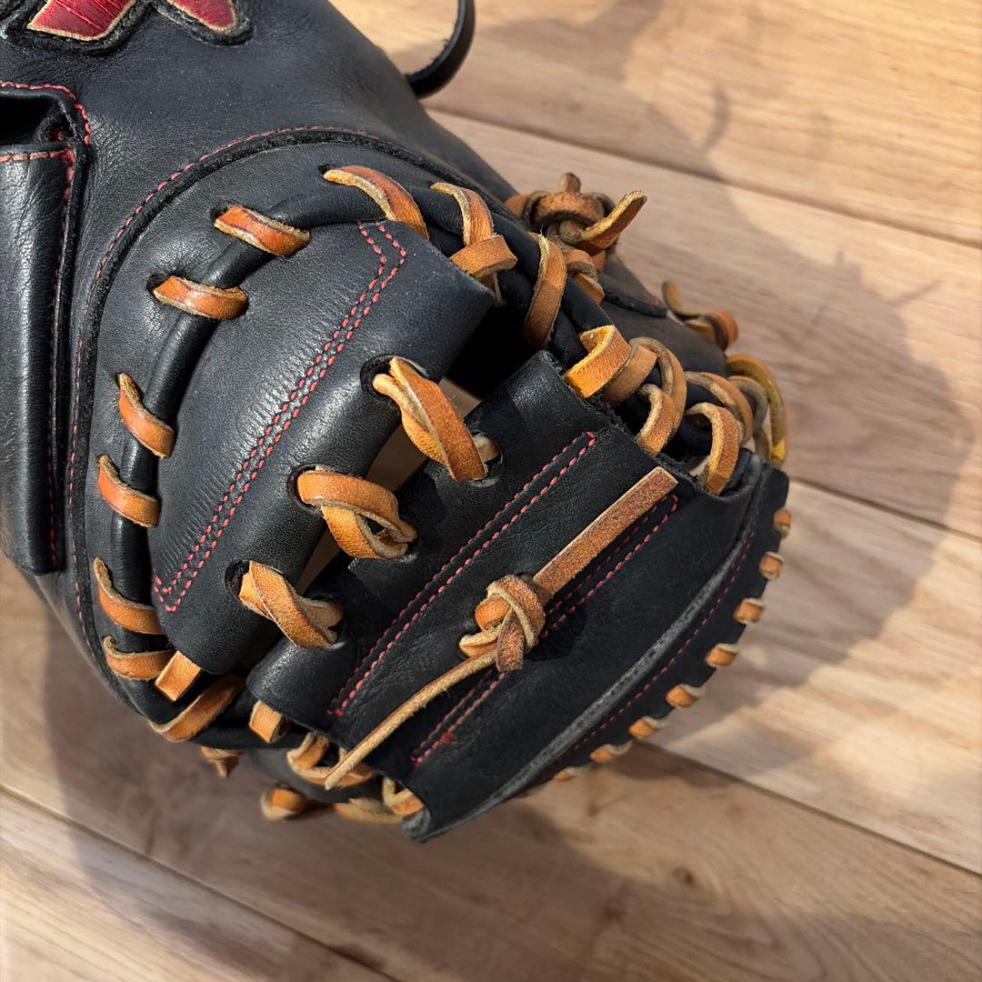 ハタケヤマ　少年　軟式野球グローブ キャッチャーミット　左投げ
