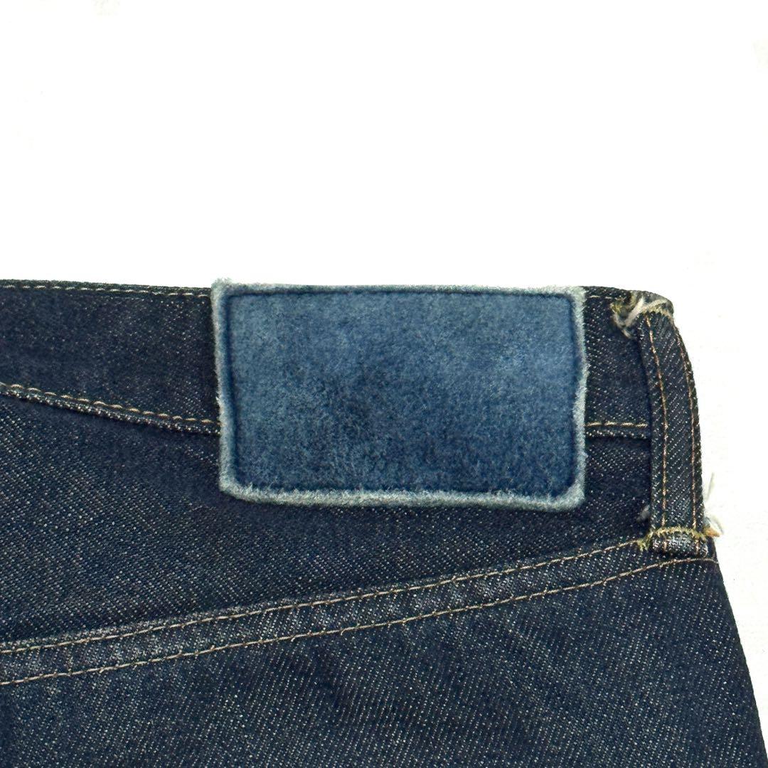 visvim 03R ストレートデニム 日本製 濃紺W30L30上質鹿革パッチ