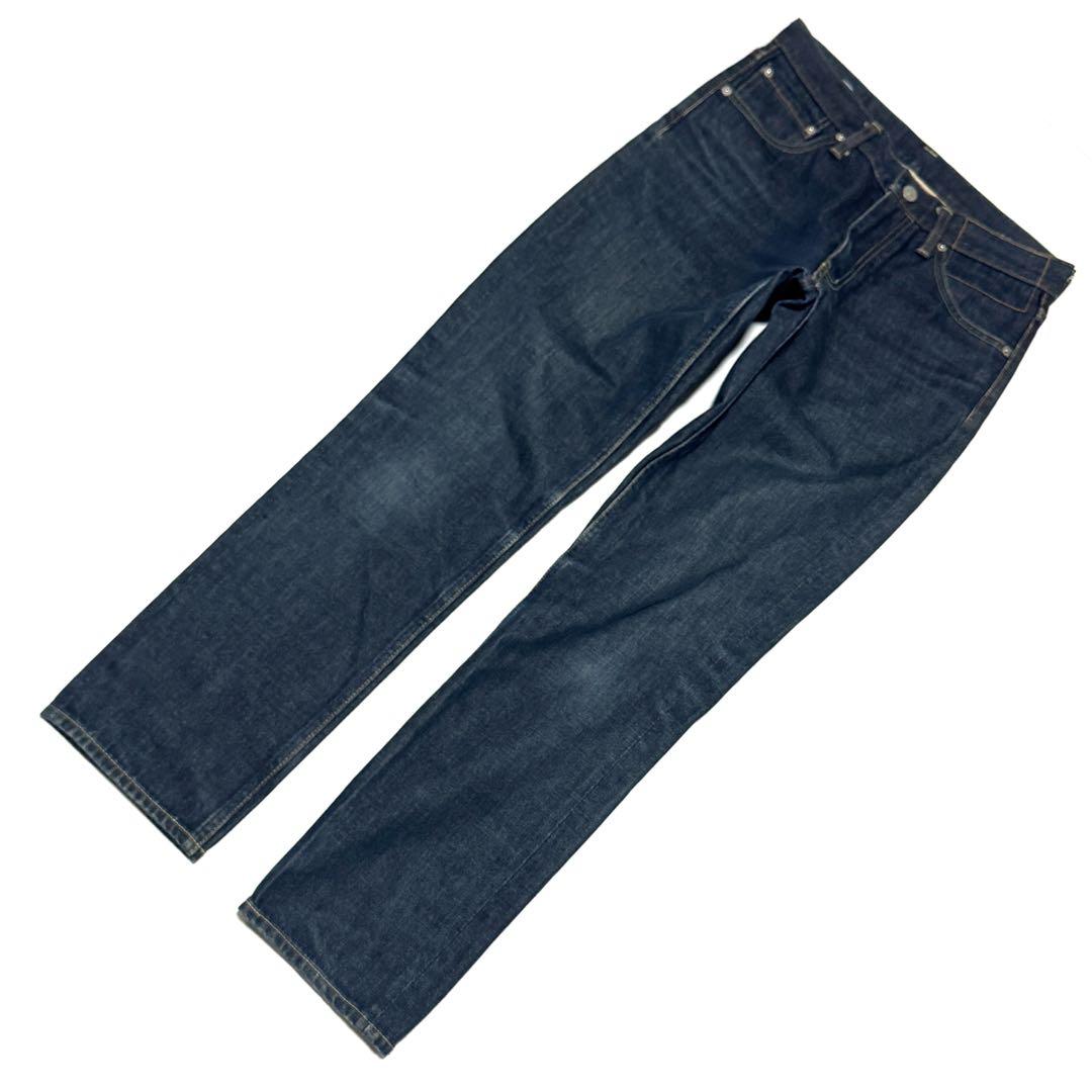 visvim 03R ストレートデニム 日本製 濃紺W30L30上質鹿革パッチ