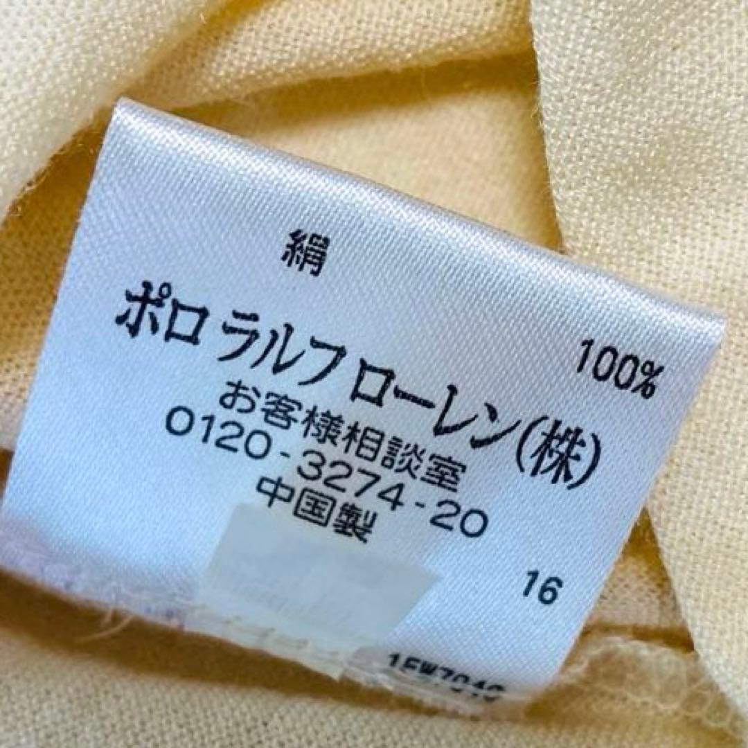 RALPH LAUREN ラルフローレン　シルク100%フリルボウタイブラウス
