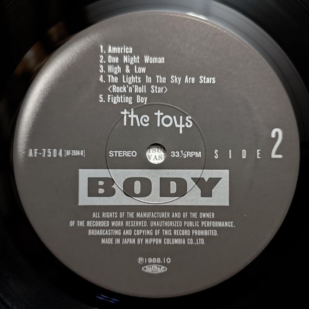 【極美】LP トイズ（本田恭章）/ The Toys 1988