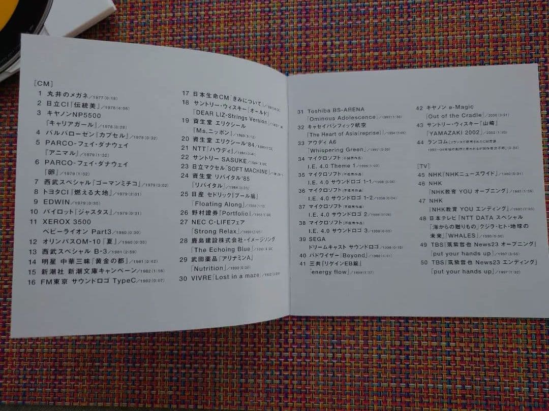 坂本龍一 CM・TV音楽ベスト「CM/TV」