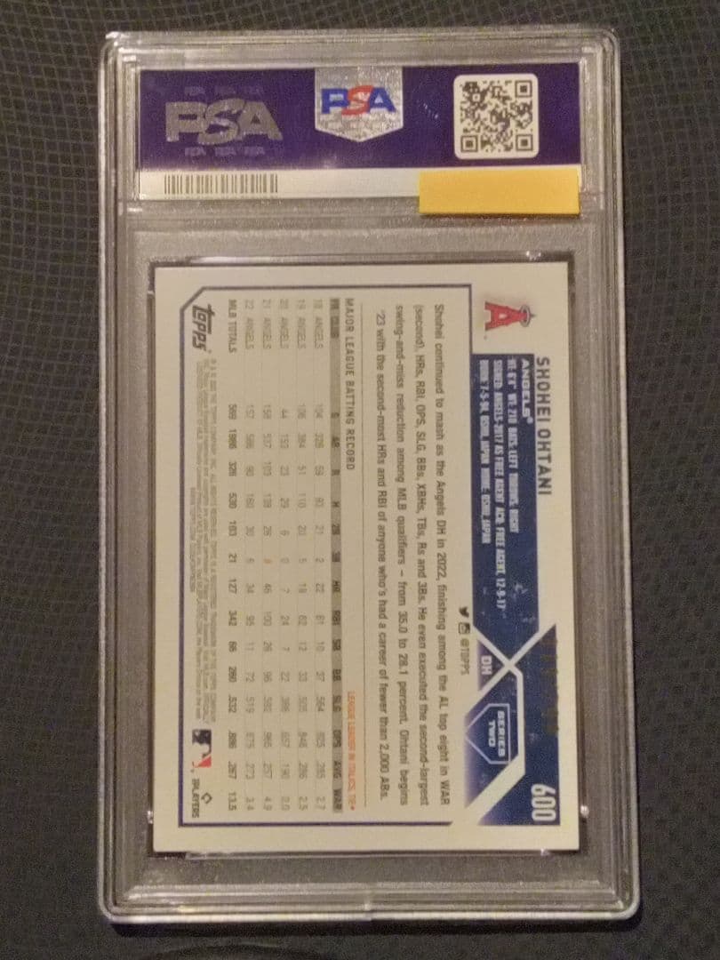 【PSA9】鑑定済み 大谷翔平 2023 Toppsパープル799枚限定シリアル
