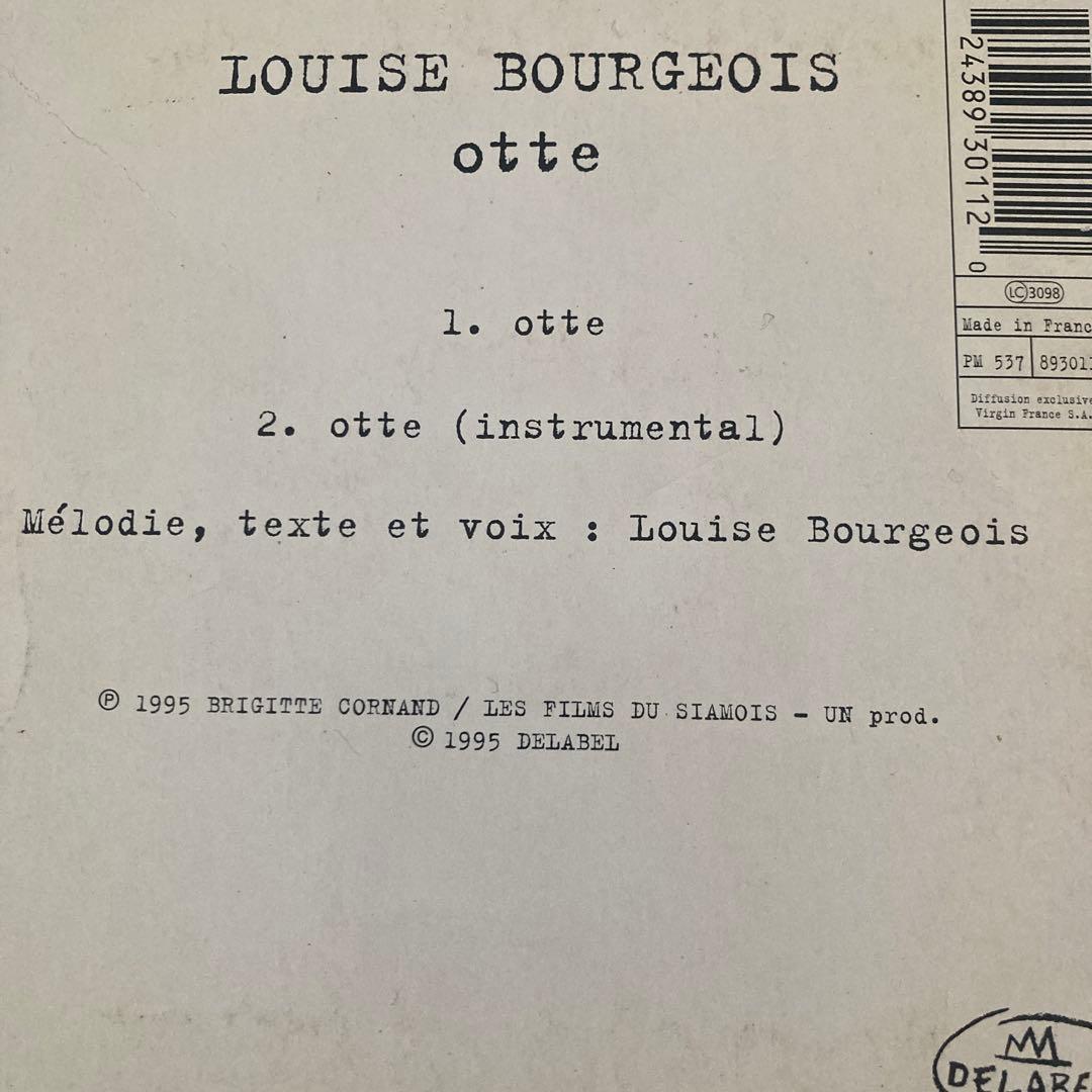 ルイーズブルジョワ　LOUISE BOURGEOIS 希少　CD otte