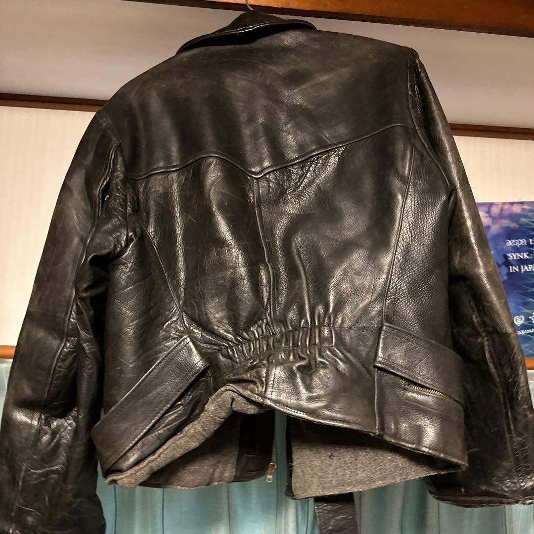 ジャケット・アウター 40s Swedish military leather jacket