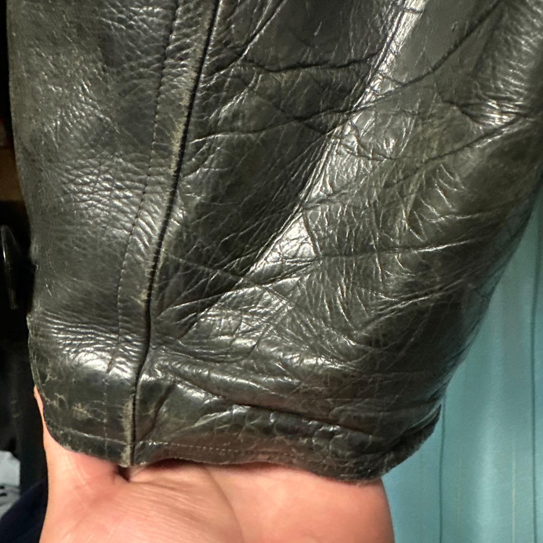 ジャケット・アウター 40s Swedish military leather jacket