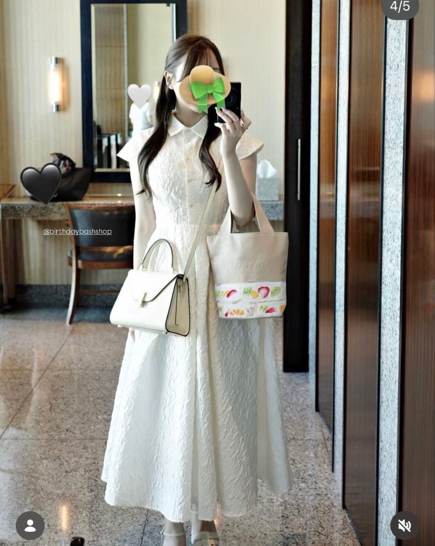 試着のみ♡Birthdaybash JACQUARD HEPBURN DRESS