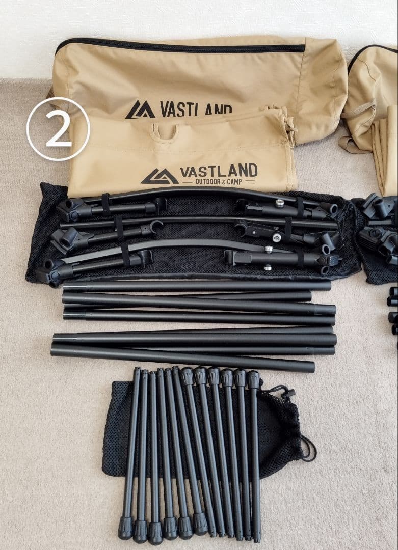 【専用です】②ワイド VASTLANDヴァストランド 2WAYコット タン
