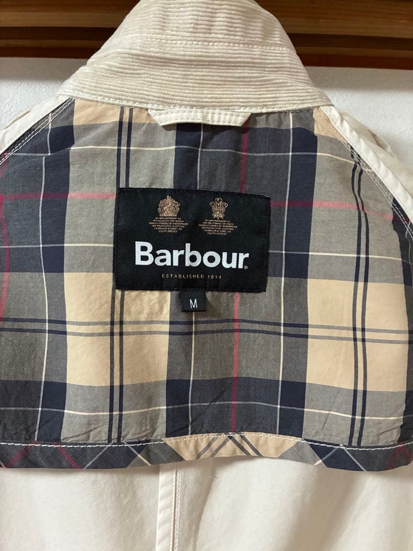 ✨美品✨ Barbour ホワイト カジュアルジャケット M