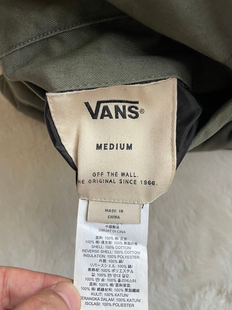 00s VANS バンズ　中綿リバーシブルジップベスト M