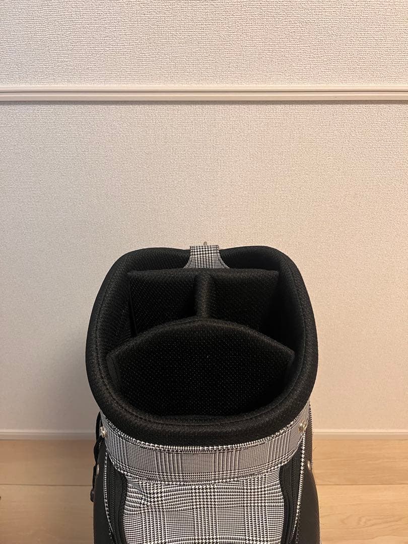 XXIO チェック柄キャディバッグ　スタンドサブバッグ