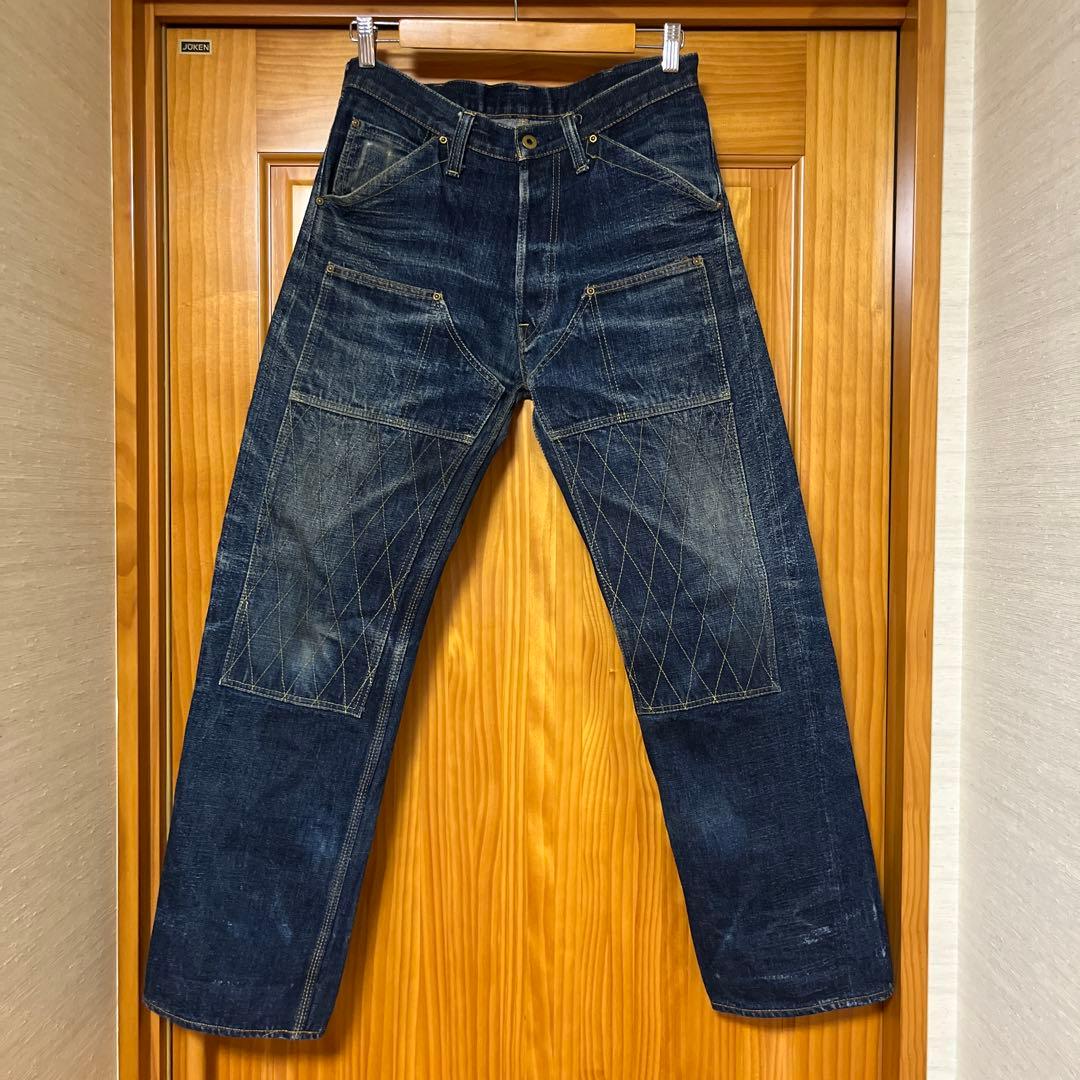 m*️様 トロフィークロージング　ダブルニーデニムパンツ