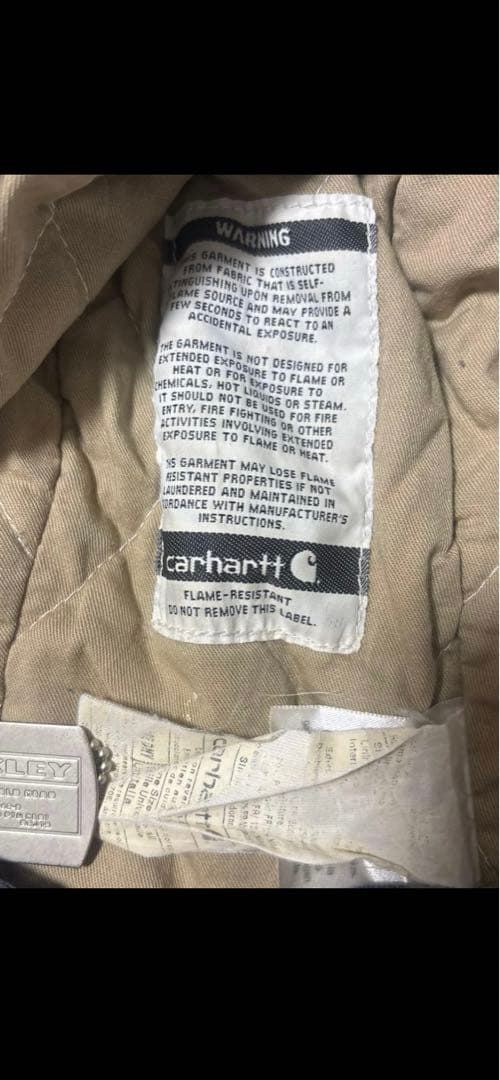 carhartt 90s アクティブジャケット　鬼フェード　雰囲気 企業 ダック