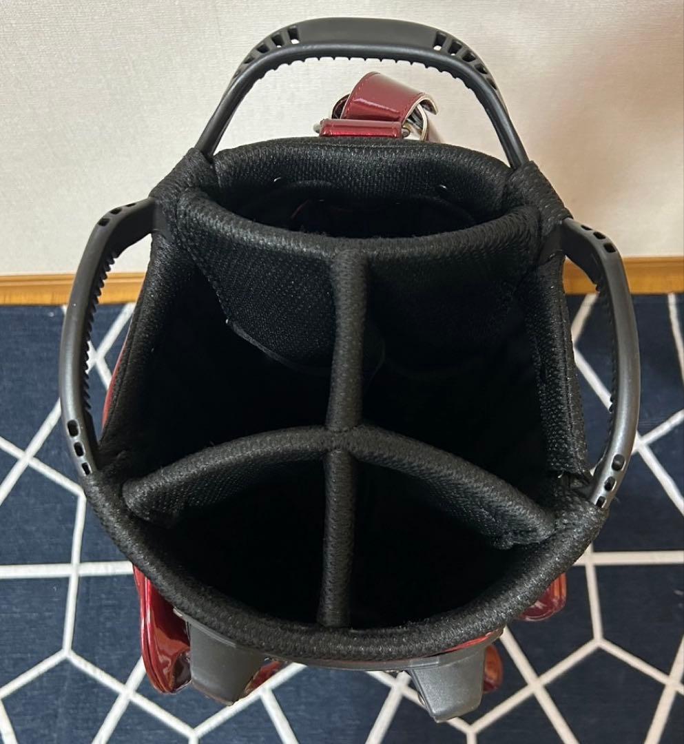 ★美品 MASTER BUNNY エナメル キャディバッグ レッド★