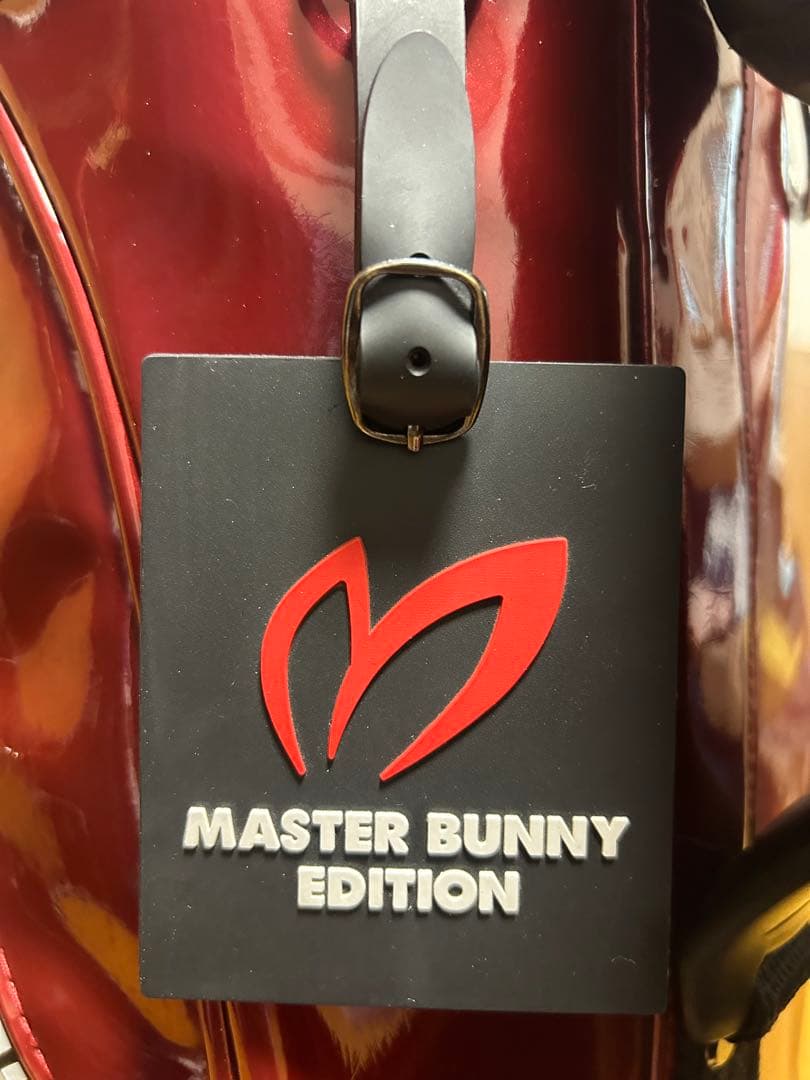 ★美品 MASTER BUNNY エナメル キャディバッグ レッド★