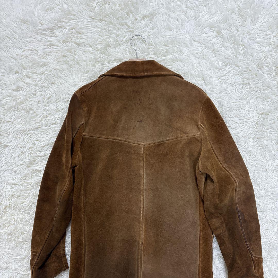 80s RANCHER bySchott レザージャケット　スウェード　茶　40