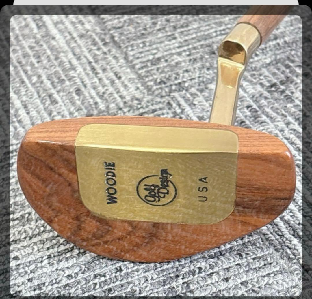 WOODIE /USA ビンテージ 木製パター 単品