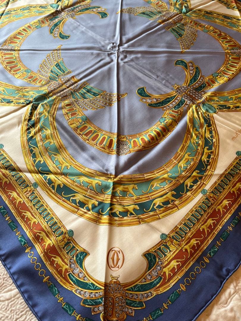 Cartier カルティエ シルクスカーフ 85cm×85cm