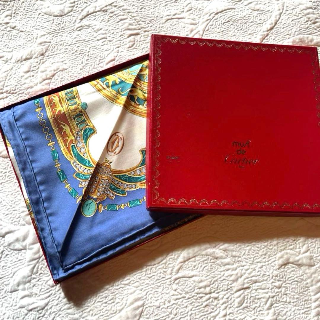Cartier カルティエ シルクスカーフ 85cm×85cm